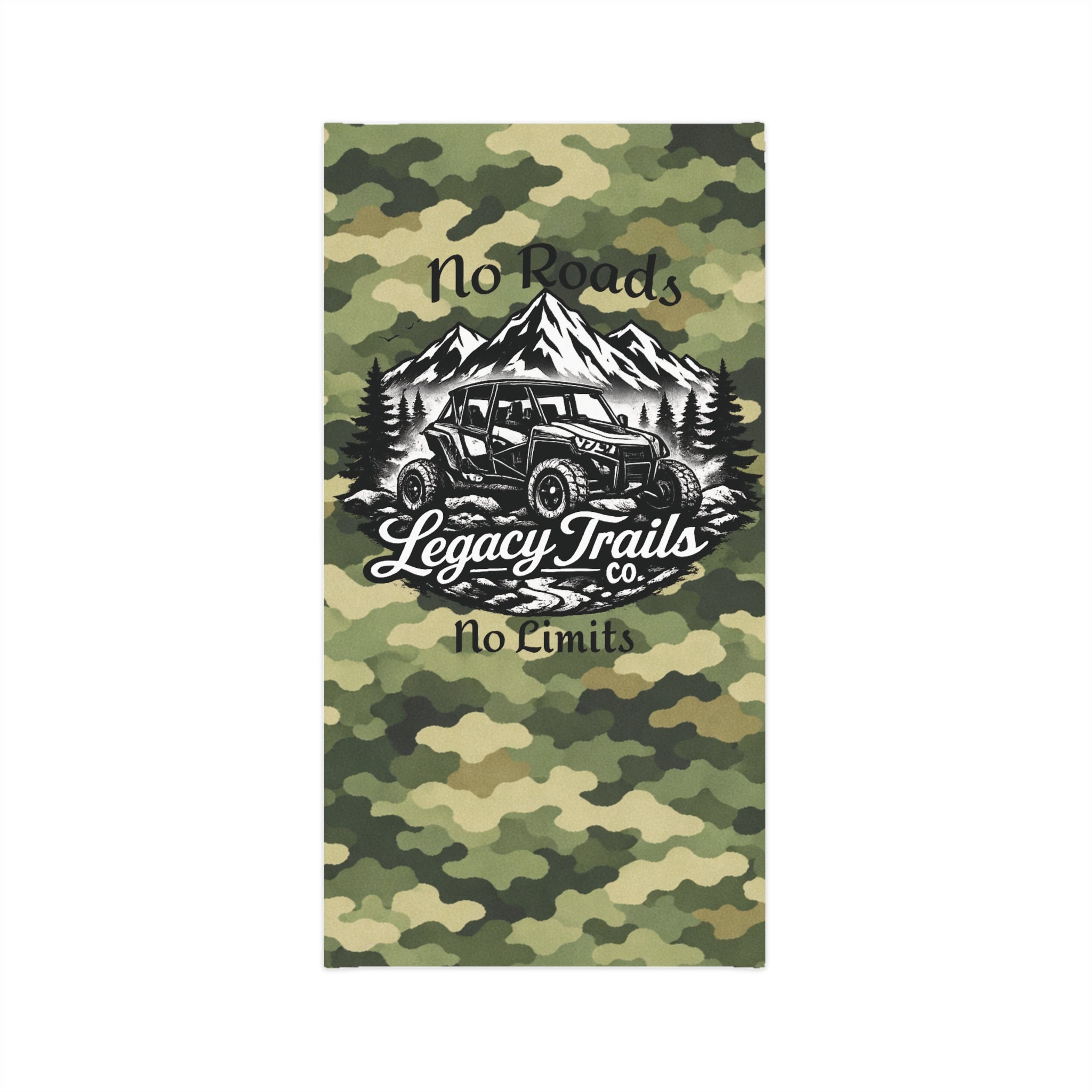 Trail Tire Tracks Neck Gaiter — Outdoor Camouflage Lightweight Face Mask