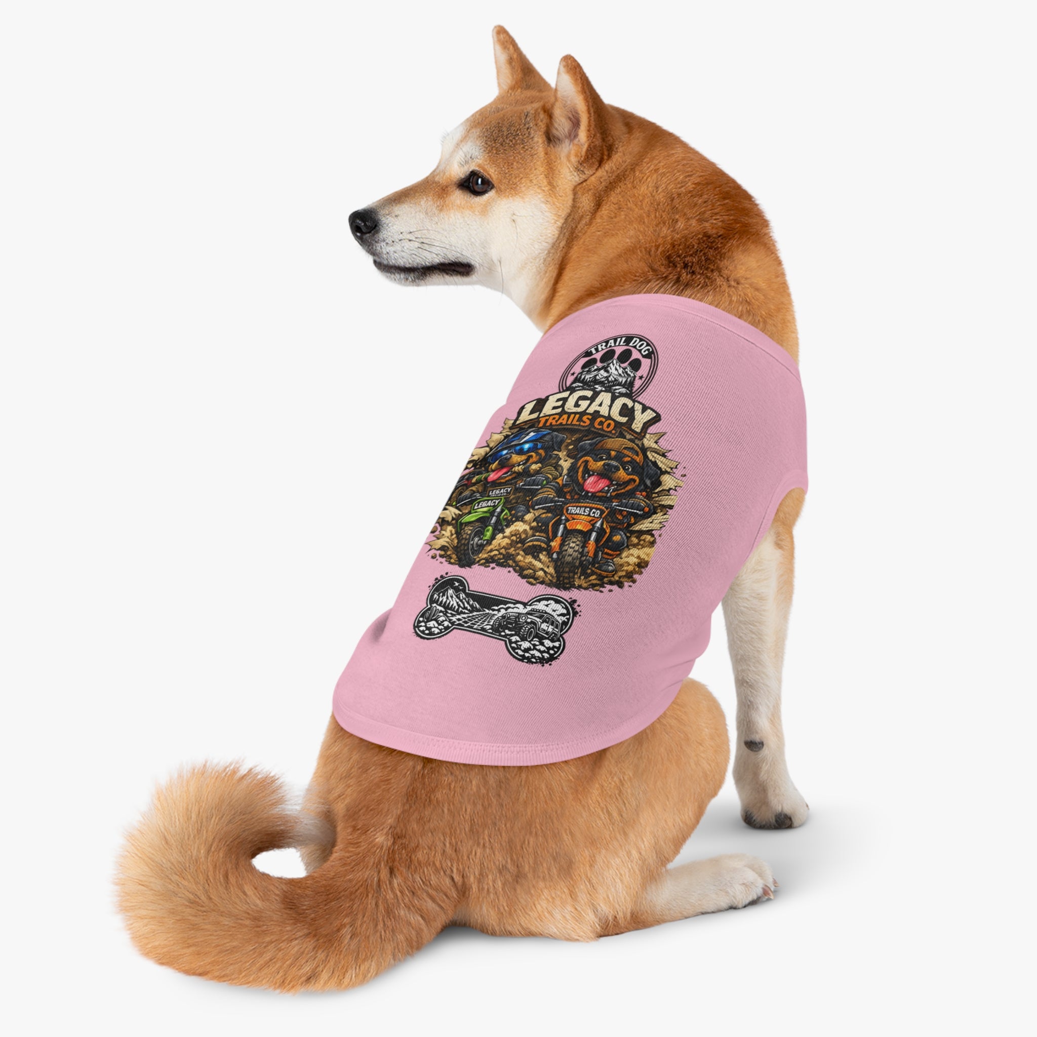 Trail Dog Legacy Trails Co. Dog Tank Top - Mountain Biking Pet Shirt