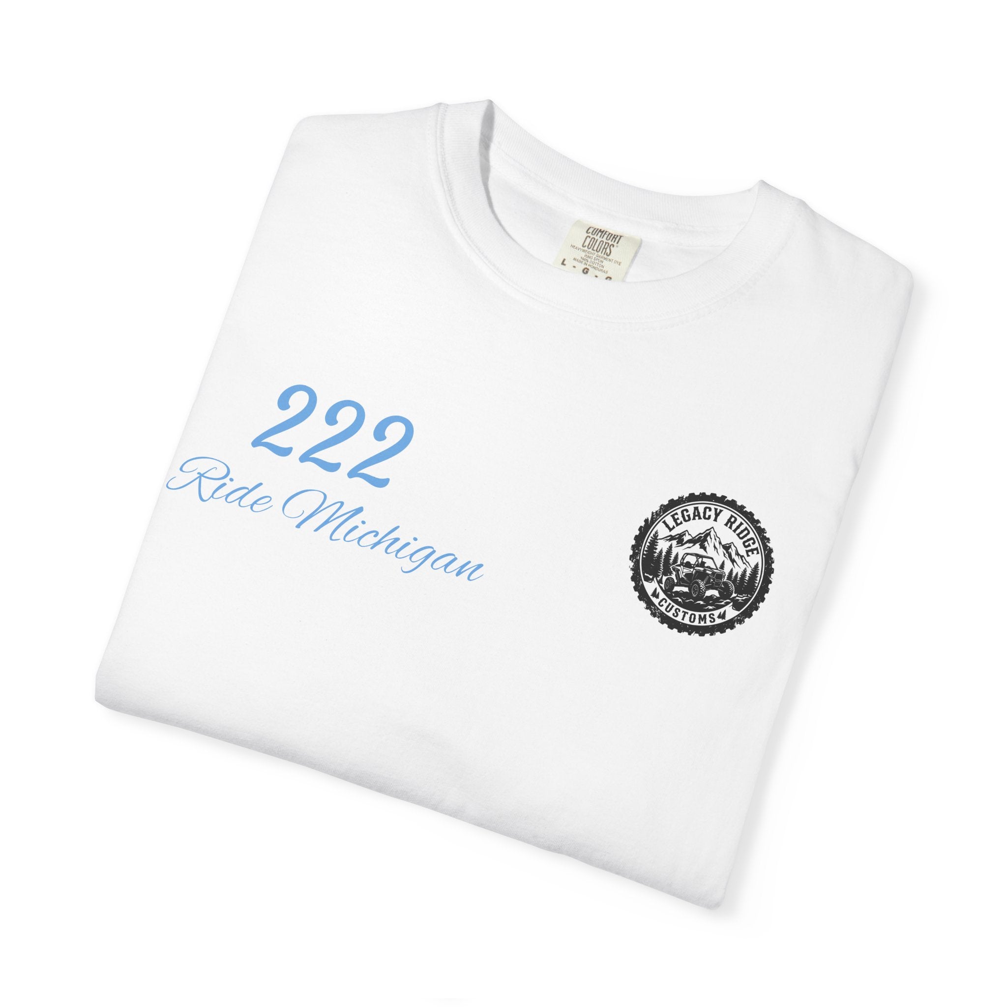 Ride or Grind Motorcycle T-Shirt — '222' Moto Graphic Tee