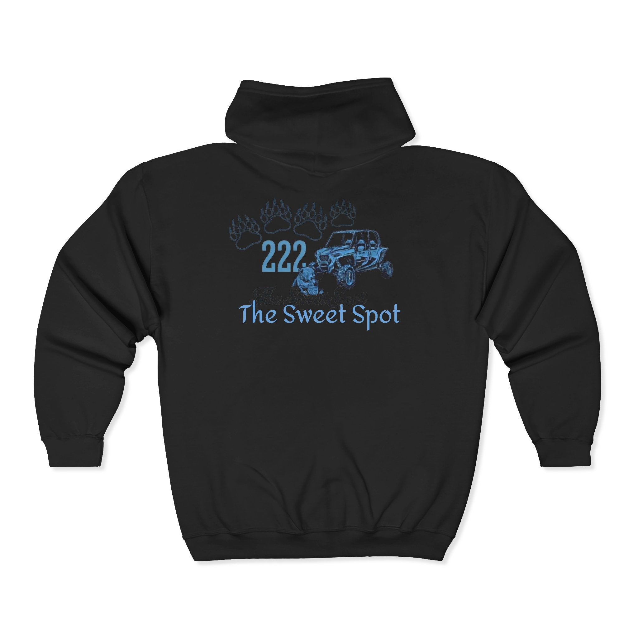 Zip Hoodie — 222 Ride Michigan "The Sweet Spot" Motorbike Zip-Up