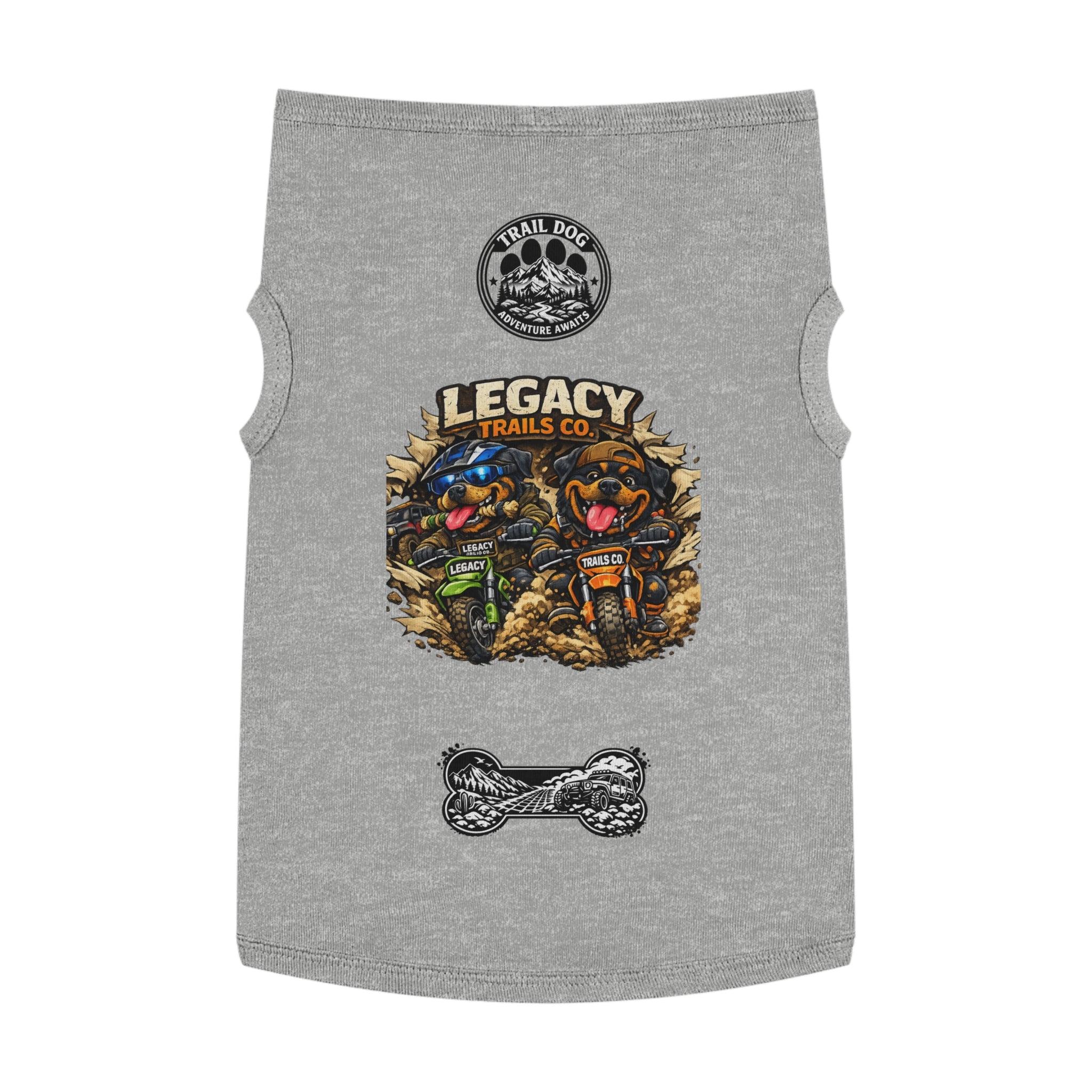 Trail Dog Legacy Trails Co. Dog Tank Top - Mountain Biking Pet Shirt