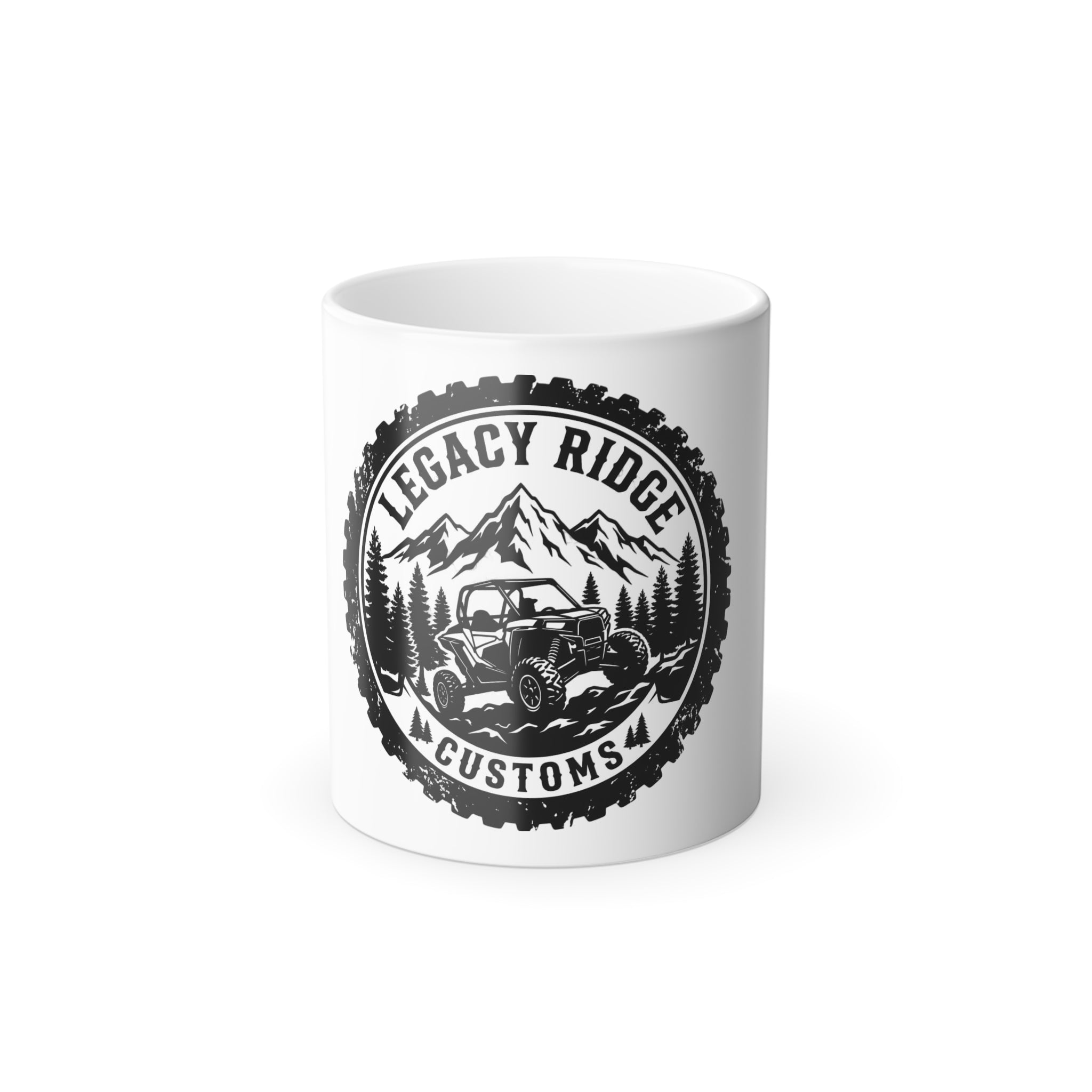 Color-Changing Mug — Legacy Ridge Customs Off-Road Jeep Logo, 11oz