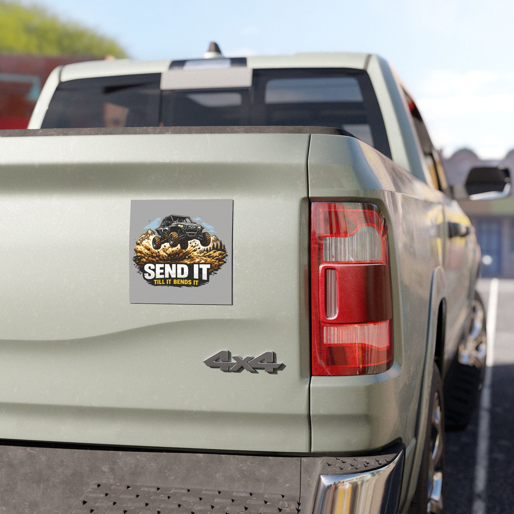 Send It Off-Road Car Magnet — "Send It Till It Bends It" UTV/ATV Adventure Sticker