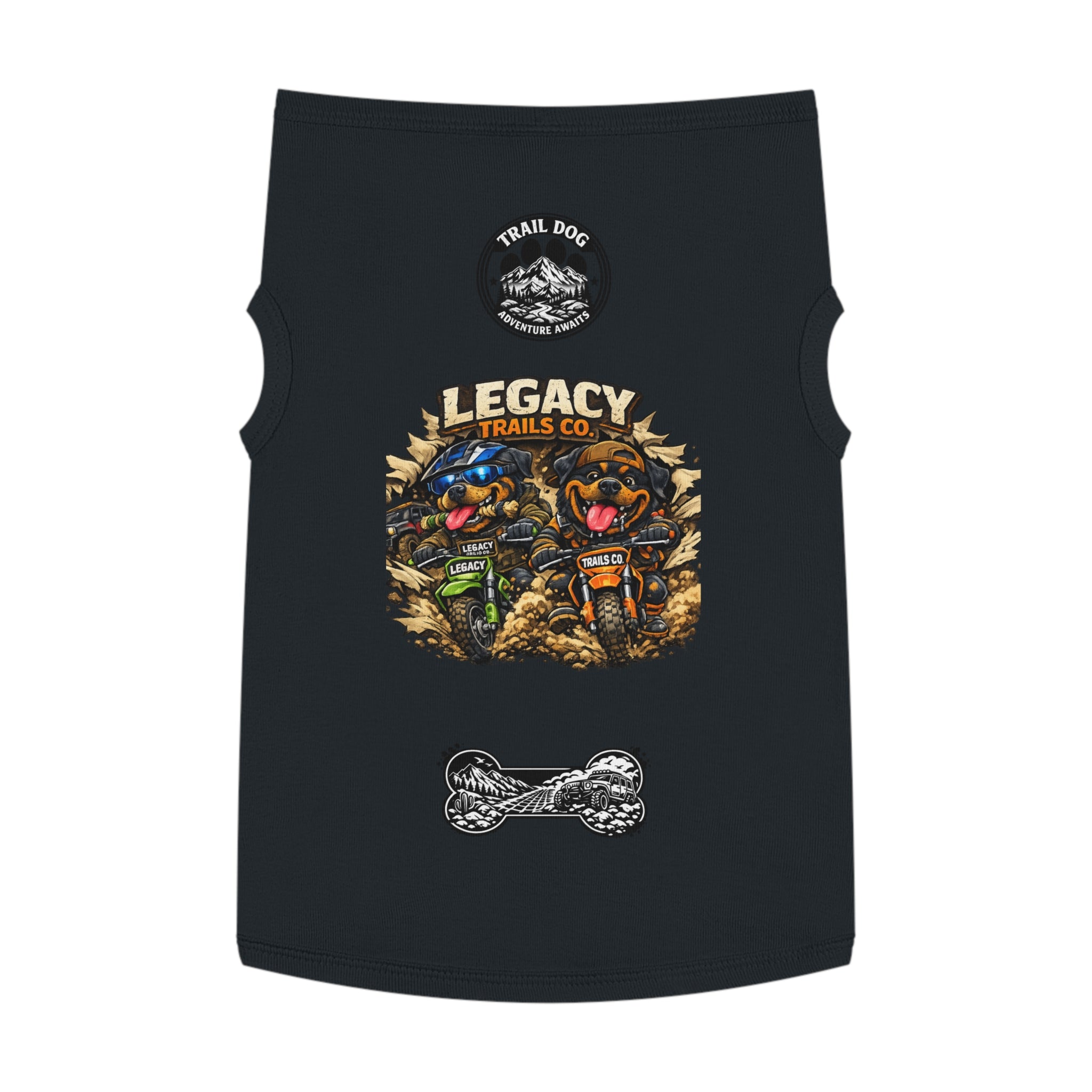Trail Dog Legacy Trails Co. Dog Tank Top - Mountain Biking Pet Shirt