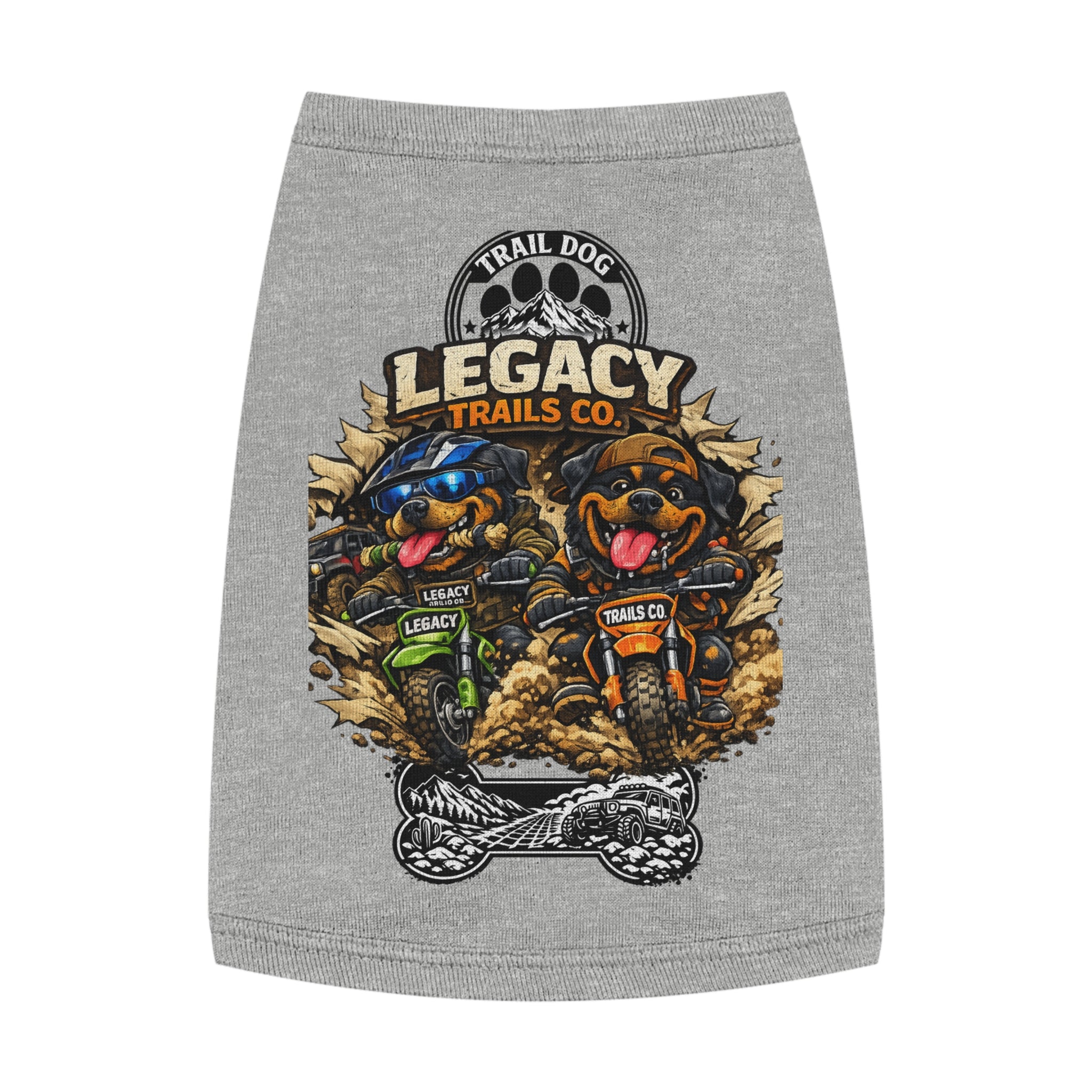 Trail Dog Legacy Trails Co. Dog Tank Top - Mountain Biking Pet Shirt