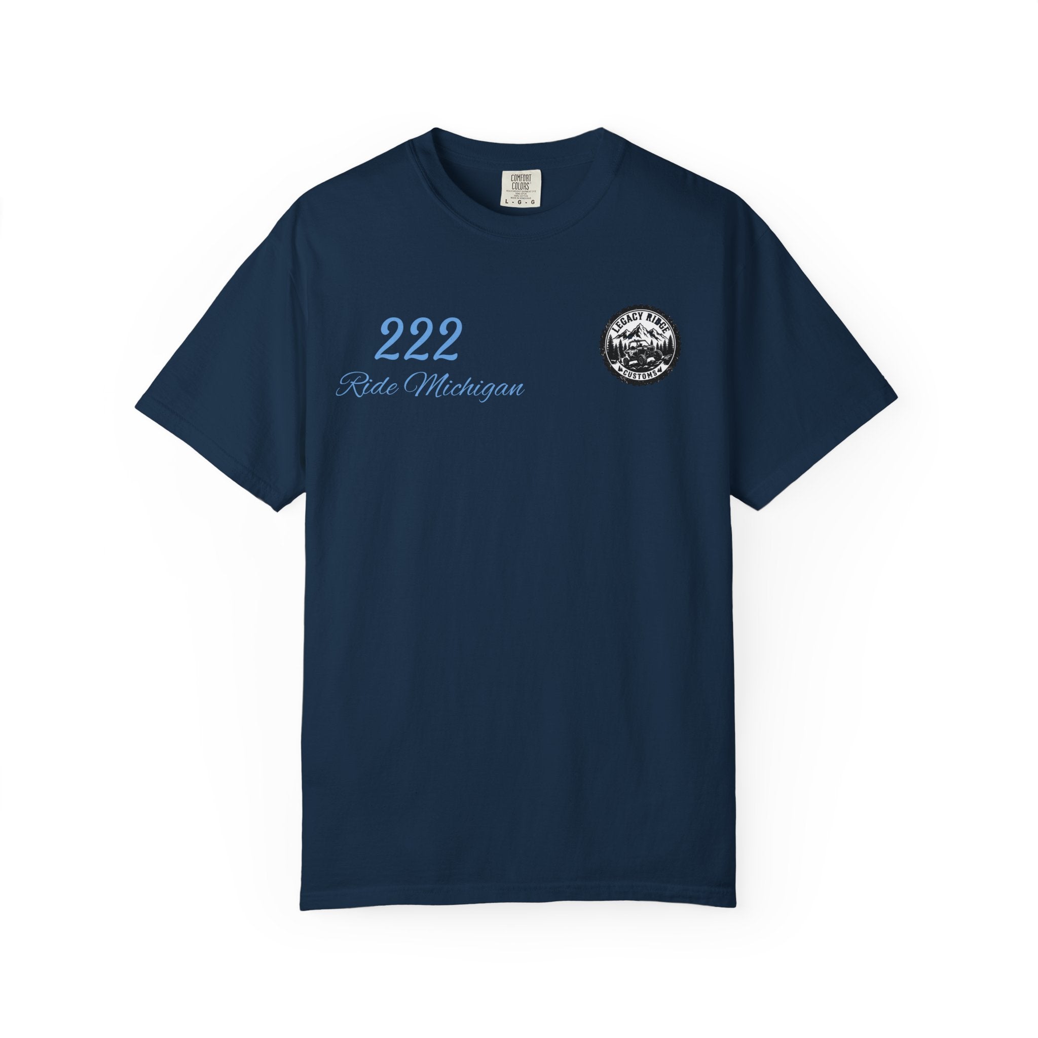 Ride or Grind Motorcycle T-Shirt — '222' Moto Graphic Tee