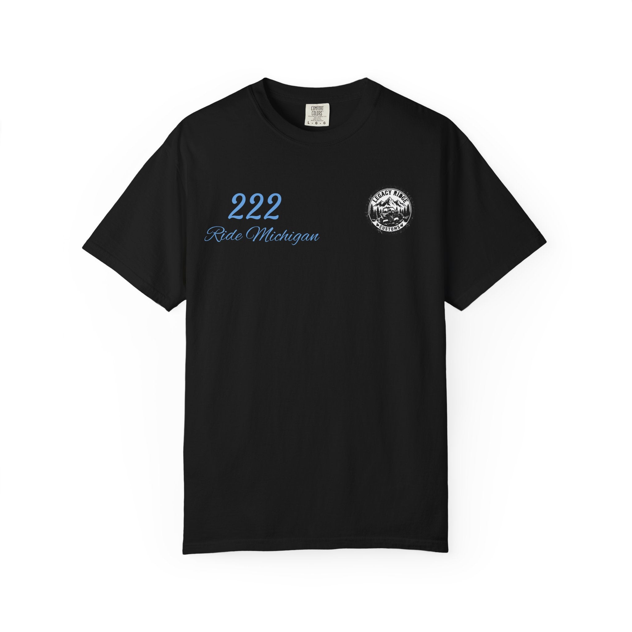 Ride or Grind Motorcycle T-Shirt — '222' Moto Graphic Tee