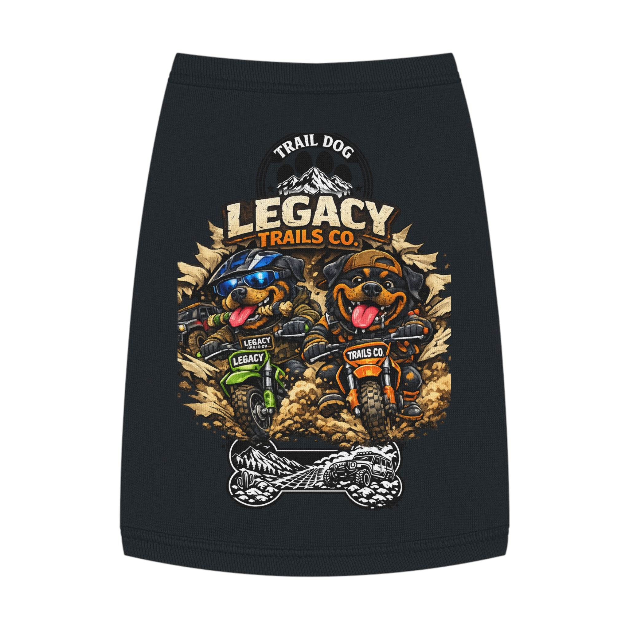 Trail Dog Legacy Trails Co. Dog Tank Top - Mountain Biking Pet Shirt