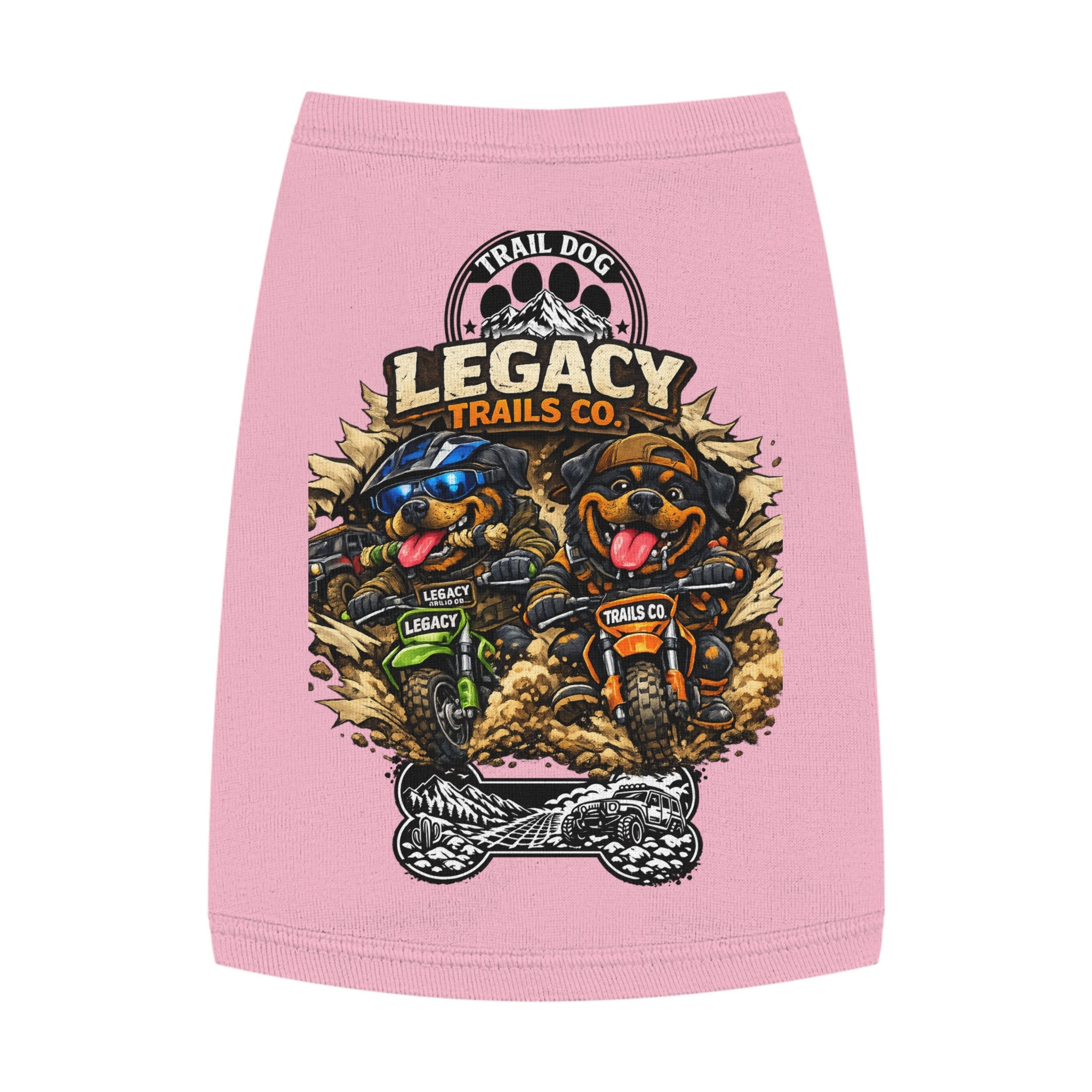 Trail Dog Legacy Trails Co. Dog Tank Top - Mountain Biking Pet Shirt