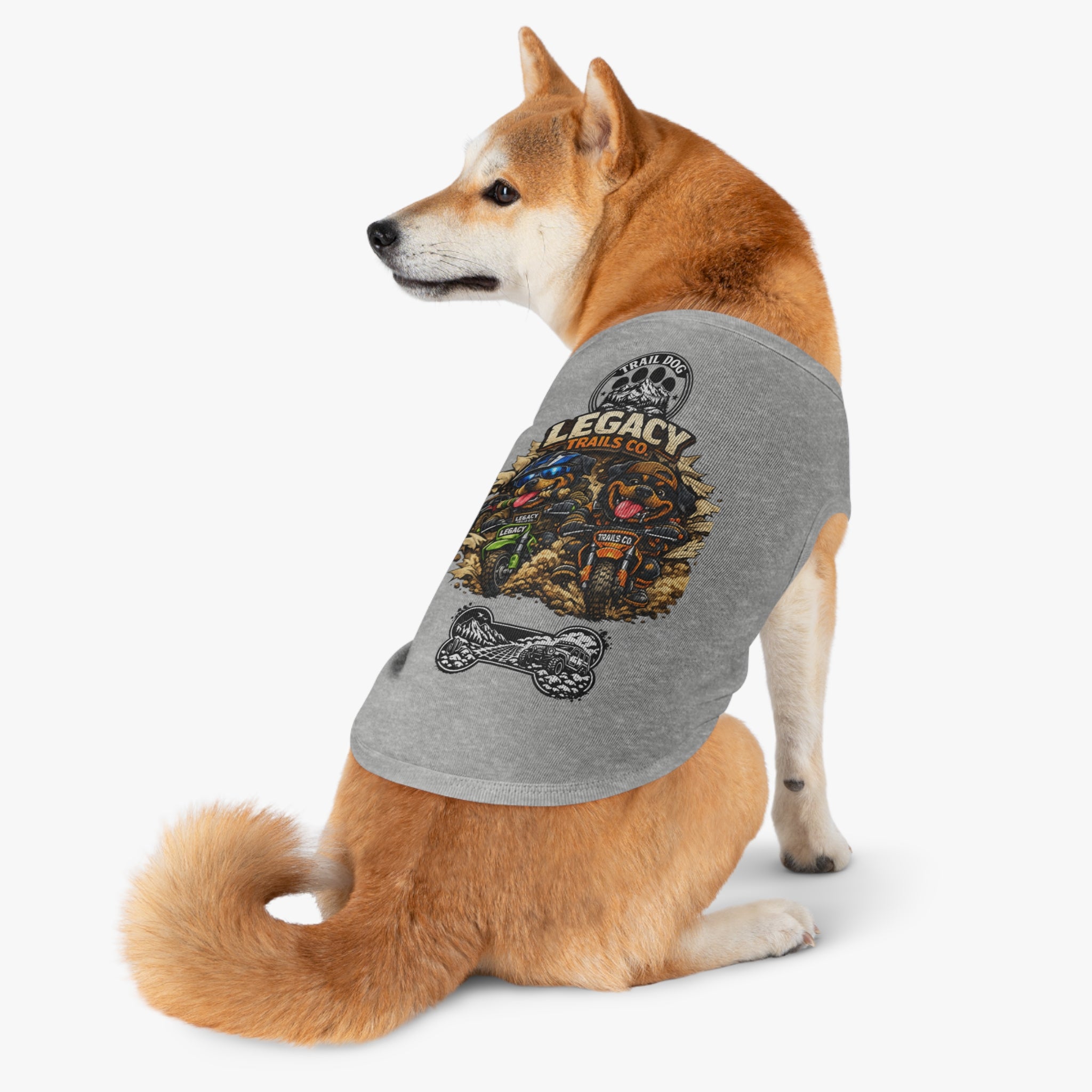 Trail Dog Legacy Trails Co. Dog Tank Top - Mountain Biking Pet Shirt