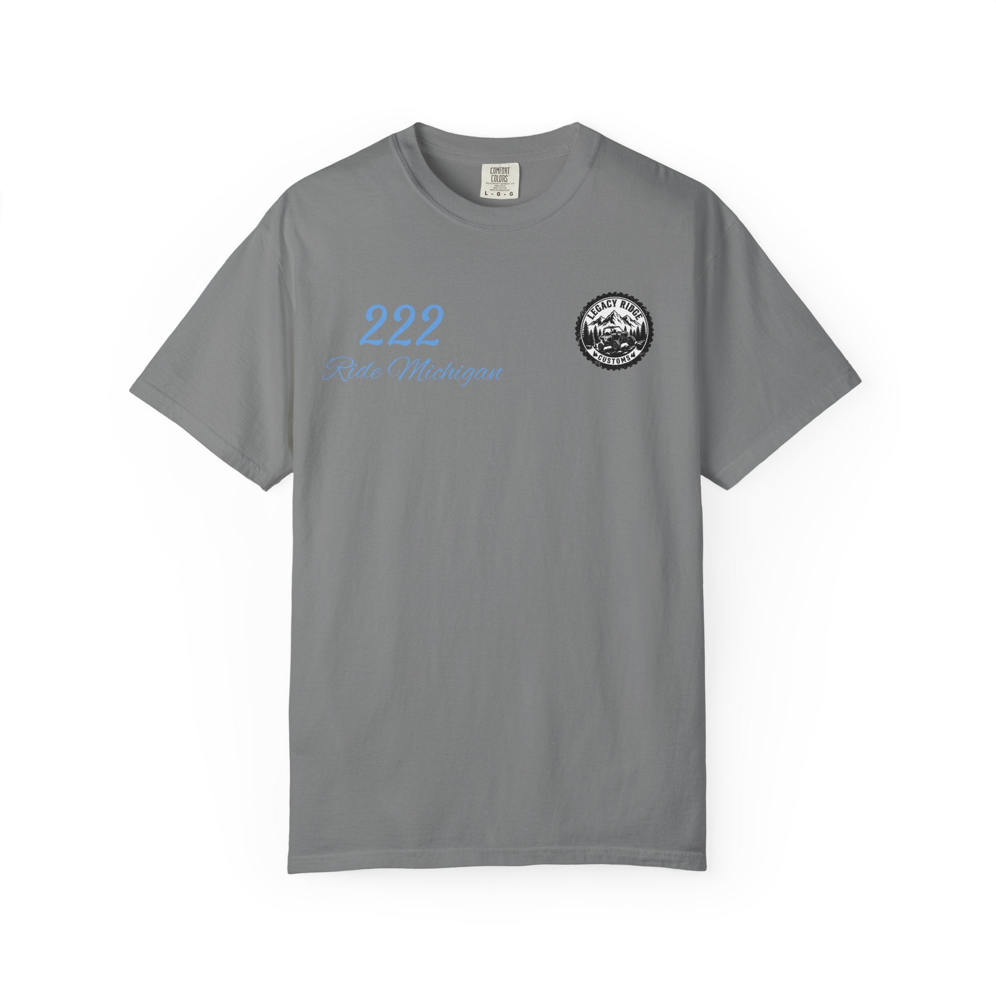 Ride or Grind Motorcycle T-Shirt — '222' Moto Graphic Tee