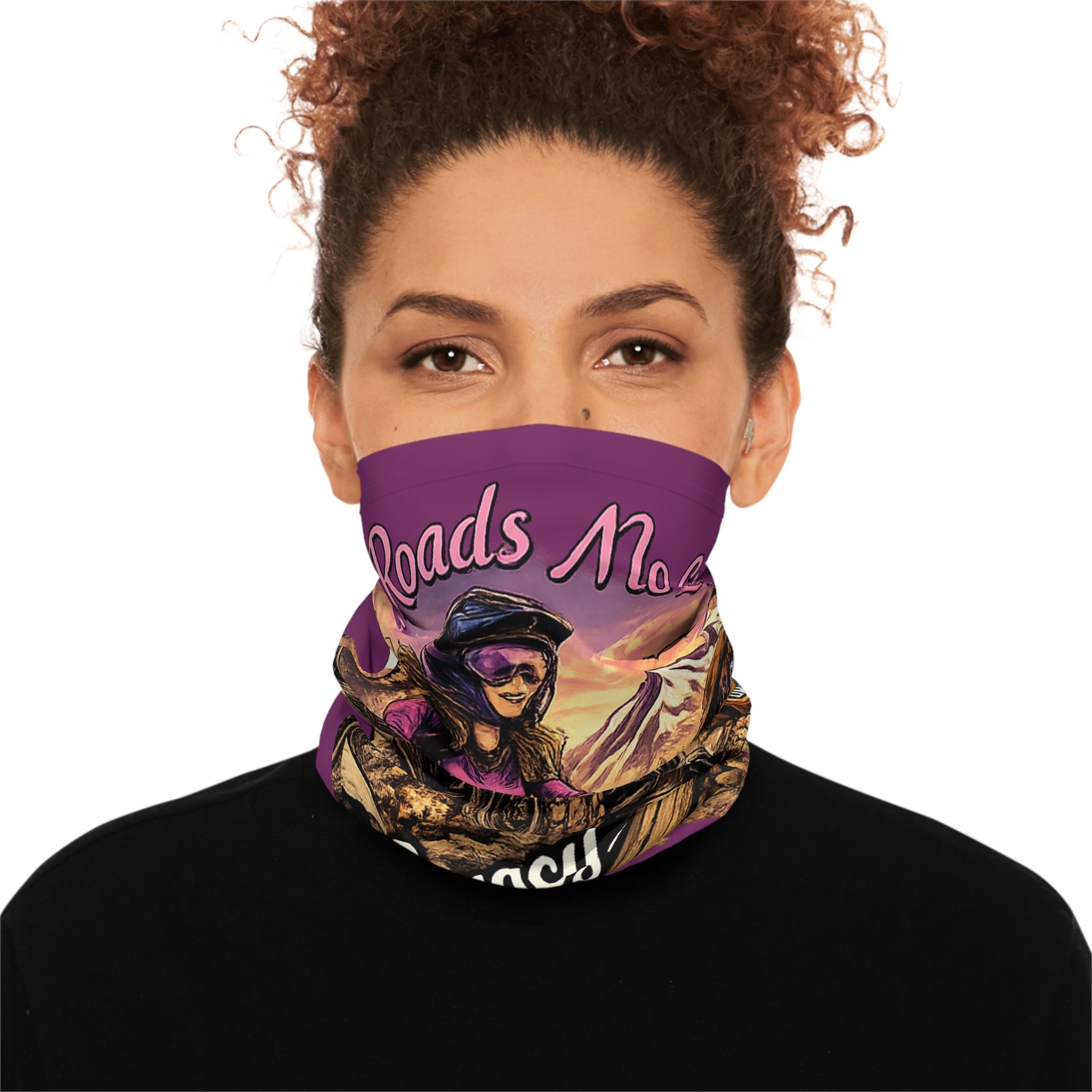 ATV Rider Neck Gaiter — "No Roads No Limits" Lightweight Face & Neck Cover