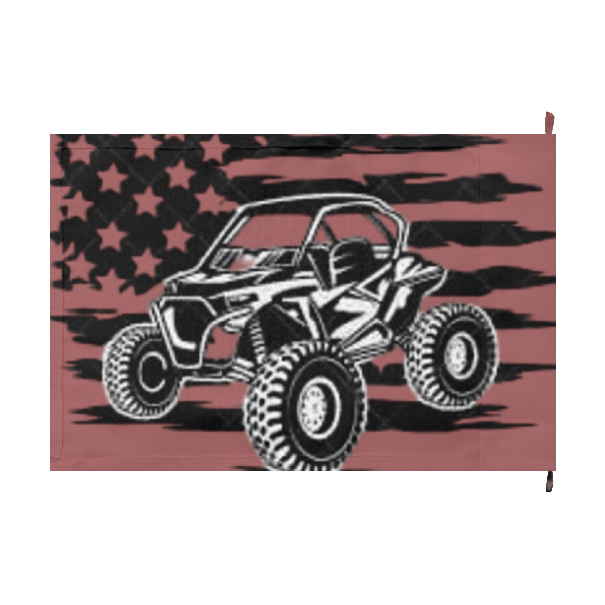 Off-Road UTV Flag – Double-Sided "Legacy Trails Co." Mountain & American Flag Design
