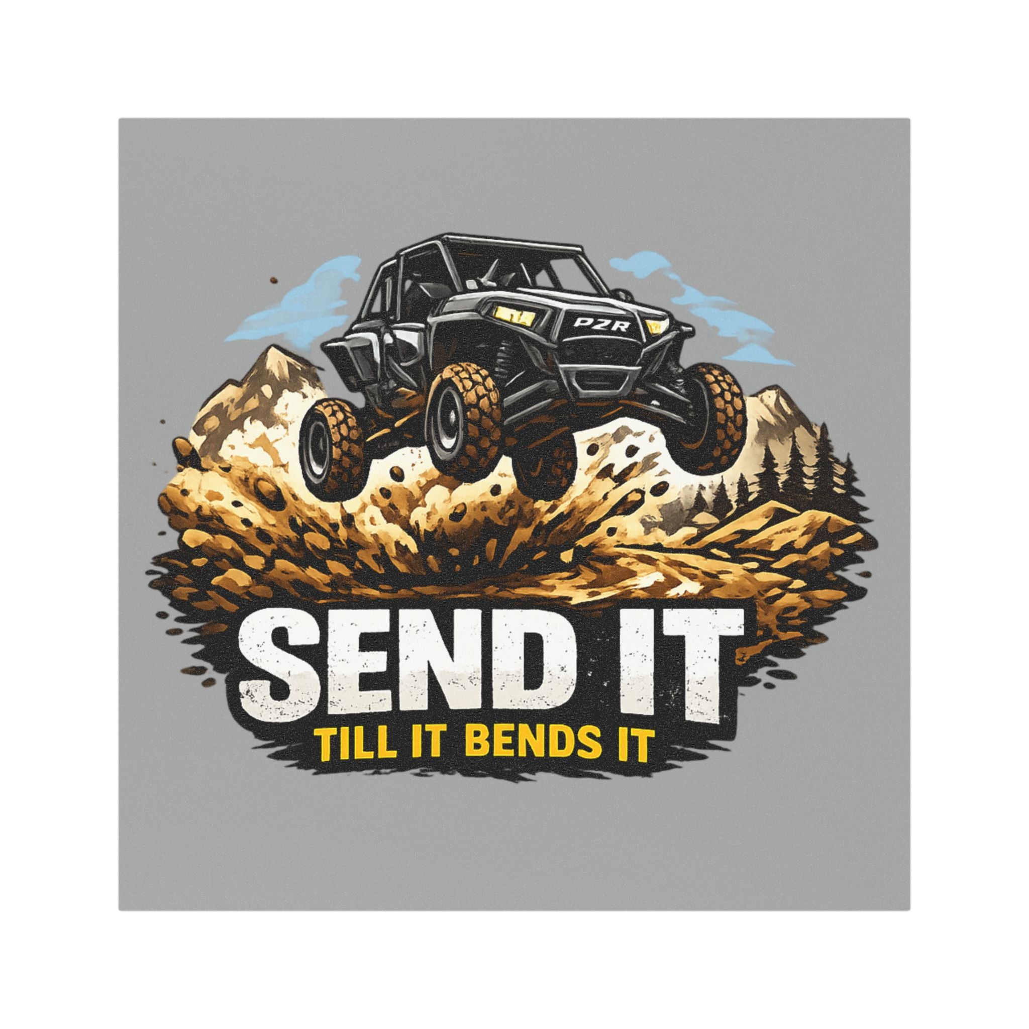 Send It Off-Road Car Magnet — "Send It Till It Bends It" UTV/ATV Adventure Sticker
