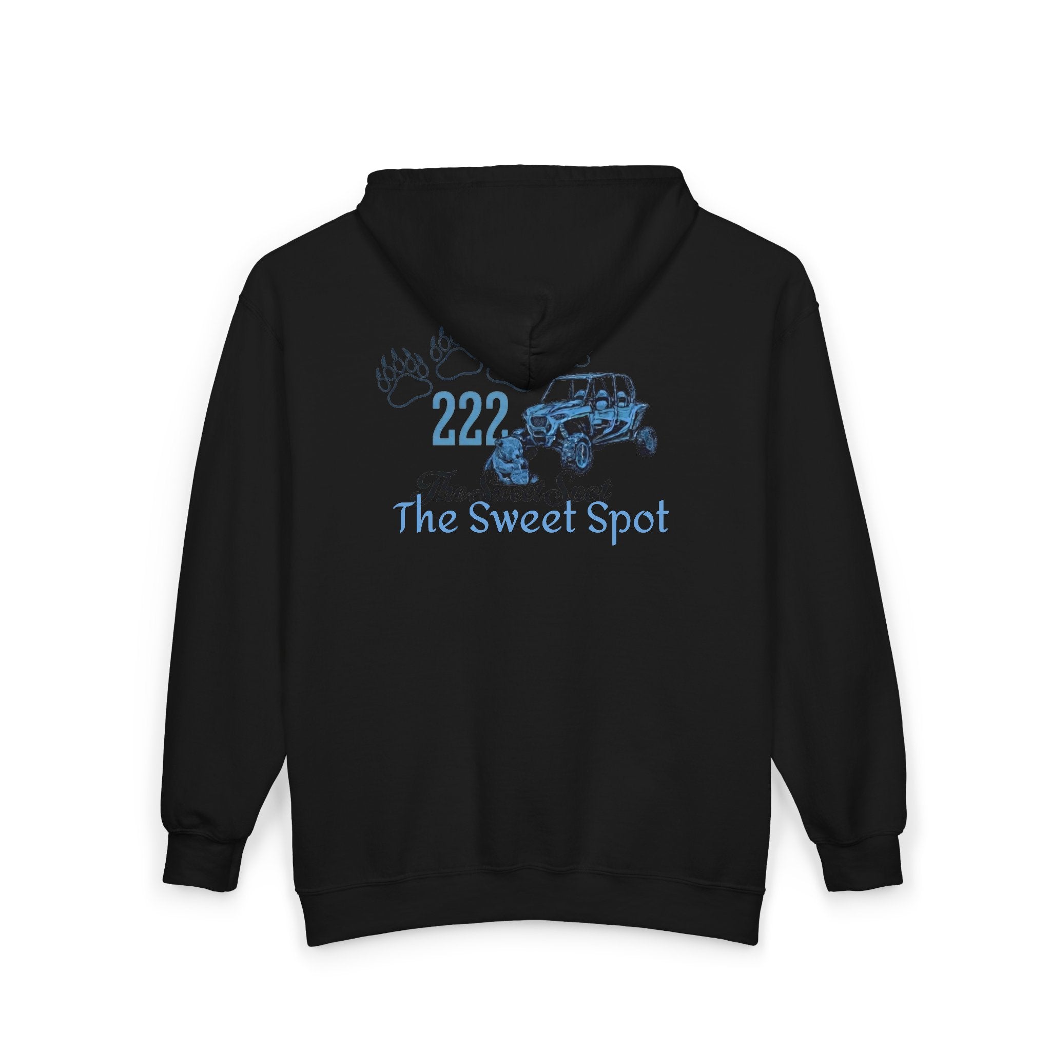 Zip Hoodie — 222 Ride Michigan "The Sweet Spot" Motorbike Zip-Up